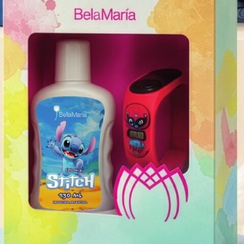 Set Stitch Niño · Colonia 130 ml + reloj digital LED infantil