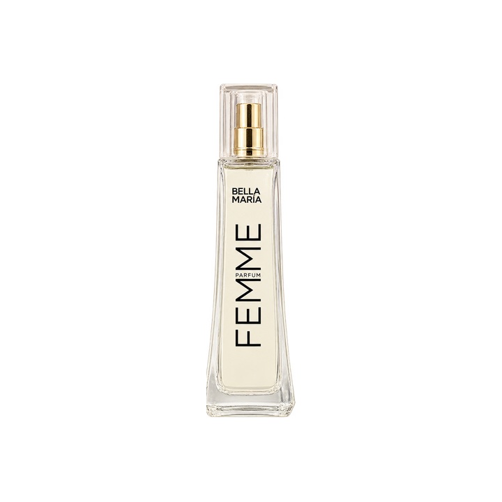 Envase Bella María — fragancia La Bomba CH